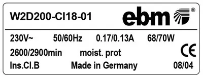 0004200571-VENTILATEUR EBM W2D200-CI18-01 4