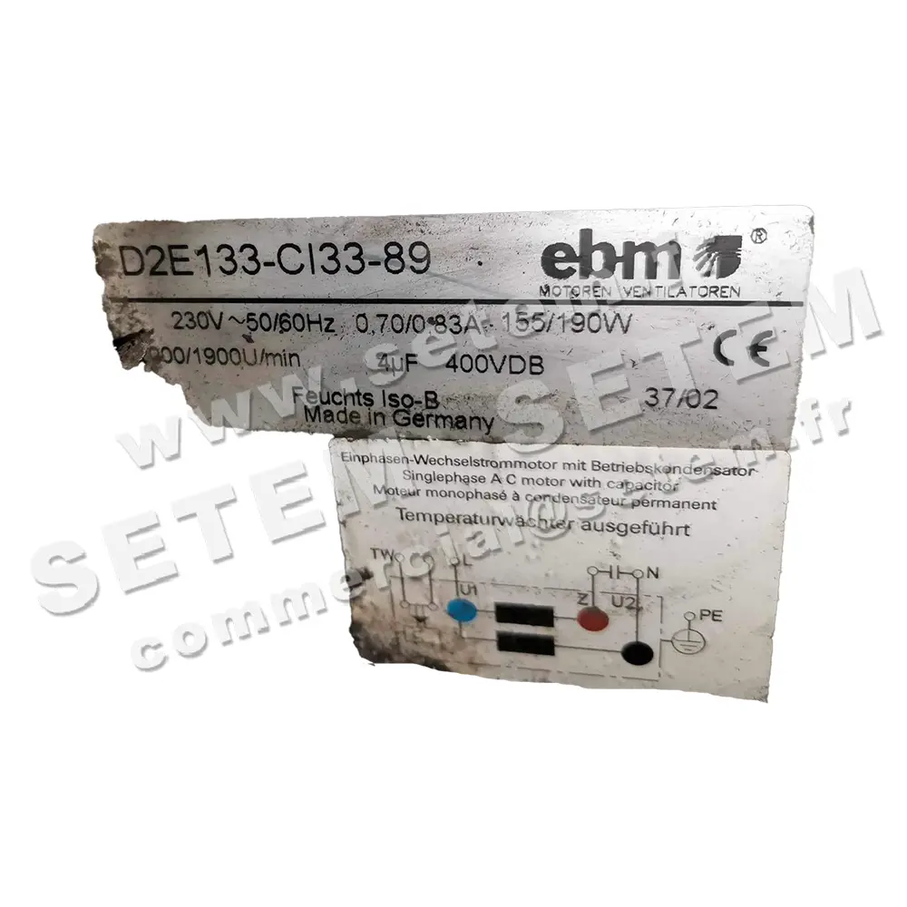 0004201209-VENTILATEUR EBM D2E133-CI33-89 2