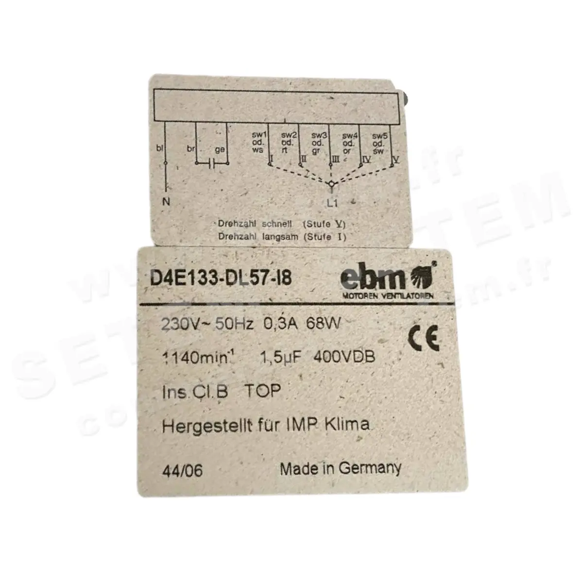 0004201523-VENTILATEUR EBM D4E133-DL57-I8