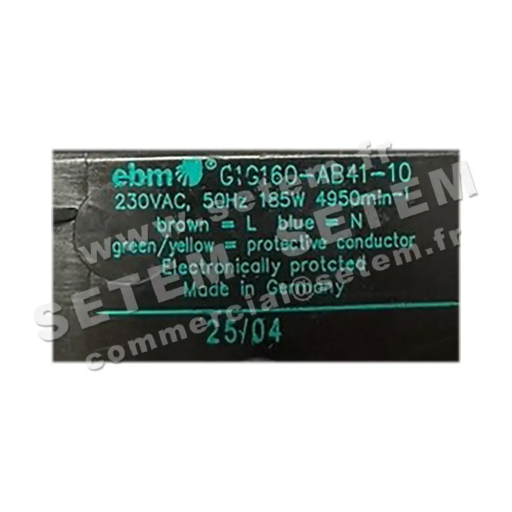 0004201890-VENTILATEUR EBM G1G160-AB41-10 2