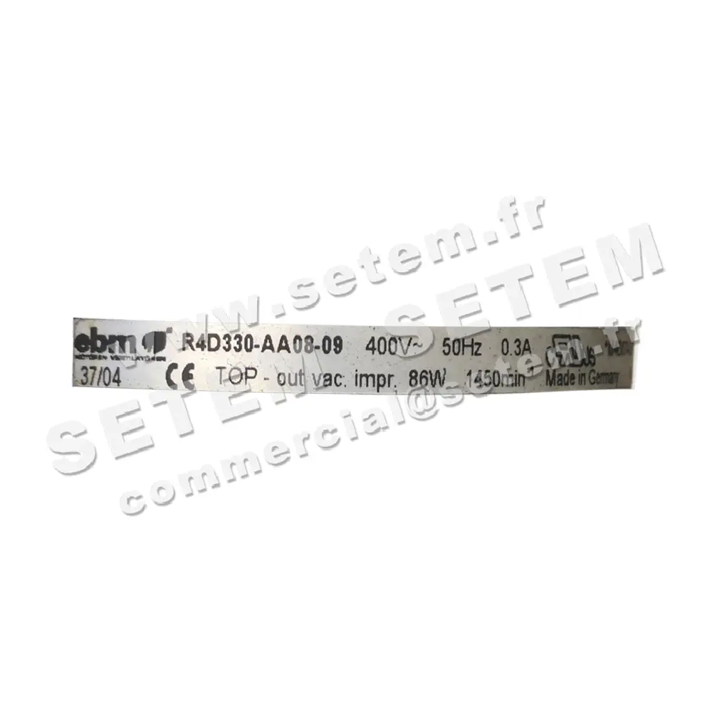 0004205183-MOTOTURBINE EBM R4D330-AA08-09 2