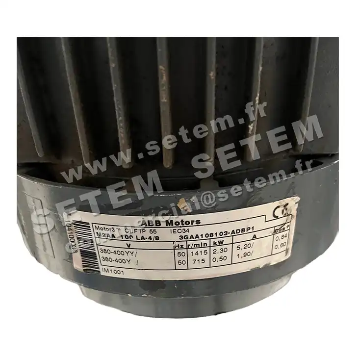 MOTEUR 2.30/0.50KW 4/8P T400V HA100 B3 M2AA100LA-4/8