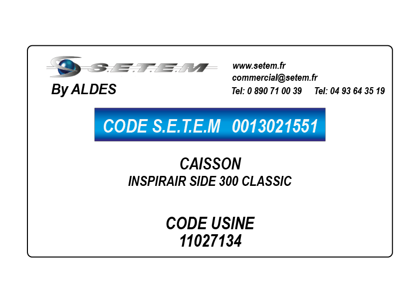 CAISSON INSPIRAIR SIDE 300 CLASSIC *11027134*