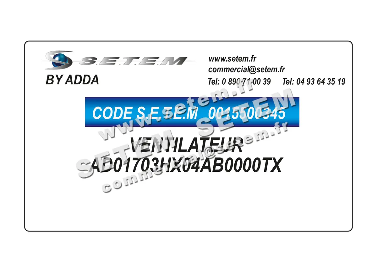 0015500345-VENTILATEUR ADDA AD01703HX04AB0000TX