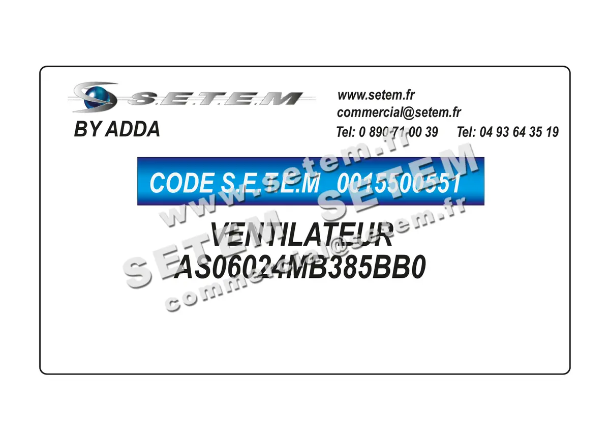 0015500551-VENTILATEUR ADDA AS06024MB385BB0