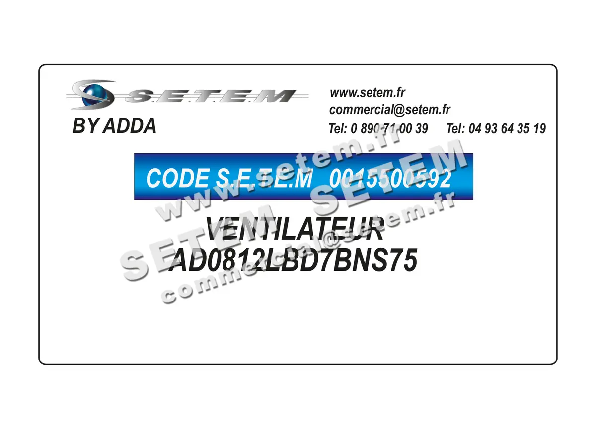 0015500592-VENTILATEUR ADDA AD0812LBD7BNS75