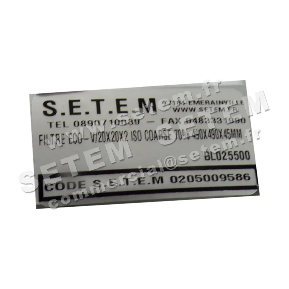 0028009586-FILTRE AFPRO ECO-V/20X20X2 ISO COARSE 70% 490X490X45MM 3