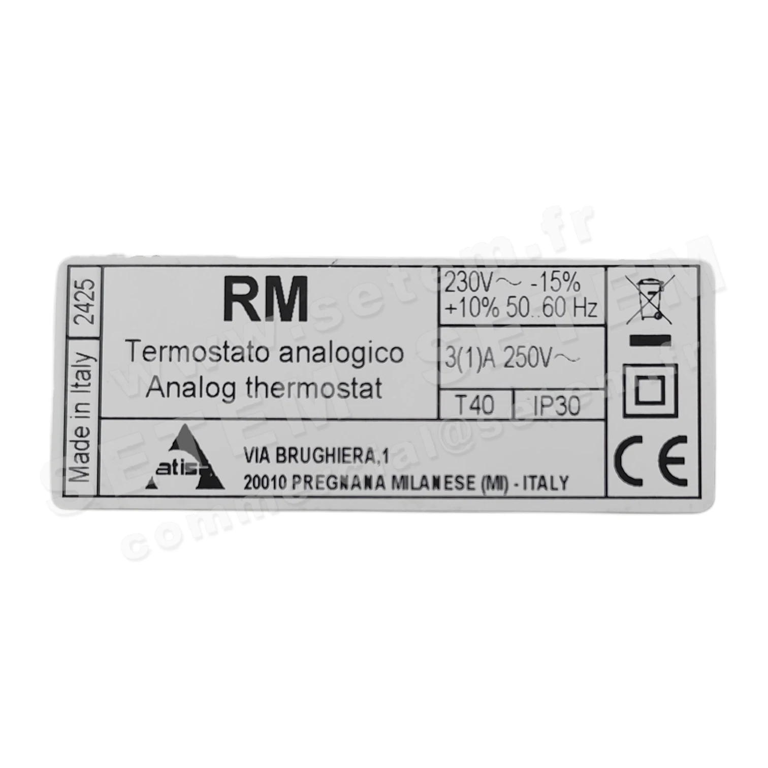 0037009460-THERMOSTAT ATISA RM 3