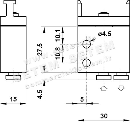MICROVANNE PNEUMATIQUE 3/2 NC 304 MB 2