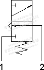 MICROVANNE PNEUMATIQUE 3/2 NC 304 MB 3