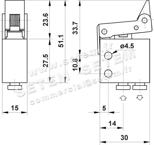 MICROVANNE PNEUMATIQUE 3/2 NC 304 MS 2