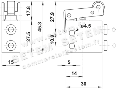 MICROVANNE PNEUMATIQUE 3/2 NC 304 MR UL 2