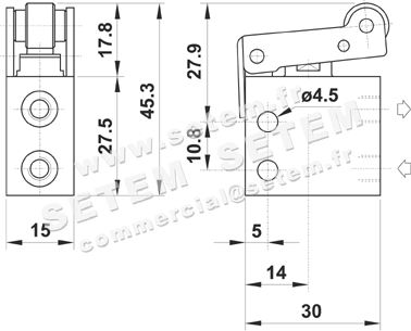 MICROVANNE PNEUMATIQUE 3/2 NC 305 MR UL 2