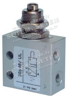MICROVANNE PNEUMATIQUE 3/2 NC 305 MV UL