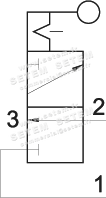MICROVANNE PNEUMATIQUE 3/2 NC 03.044.4 2