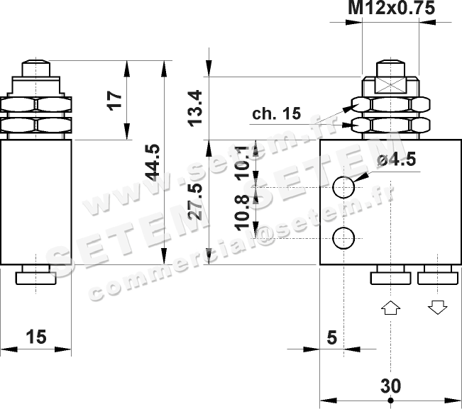 MICROVANNE PNEUMATIQUE 3/2 NA 314 MV 2