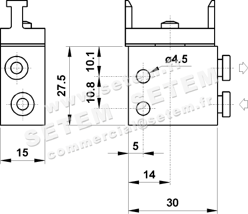 MICROVANNE PNEUMATIQUE 3/2 NA 314 MB UL 2