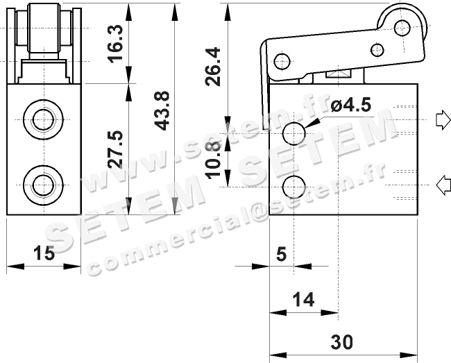 MICROVANNE PNEUMATIQUE 3/2 NA 315 MR UL 2
