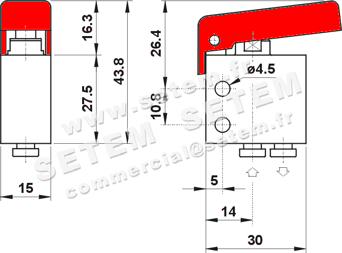 MICROVANNE PNEUMATIQUE 3/2 NA 314 MGR 2