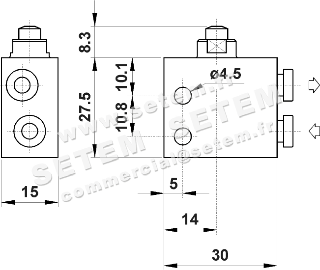 MICROVANNE PNEUMATIQUE 2/2 NC 204 MA UL 2