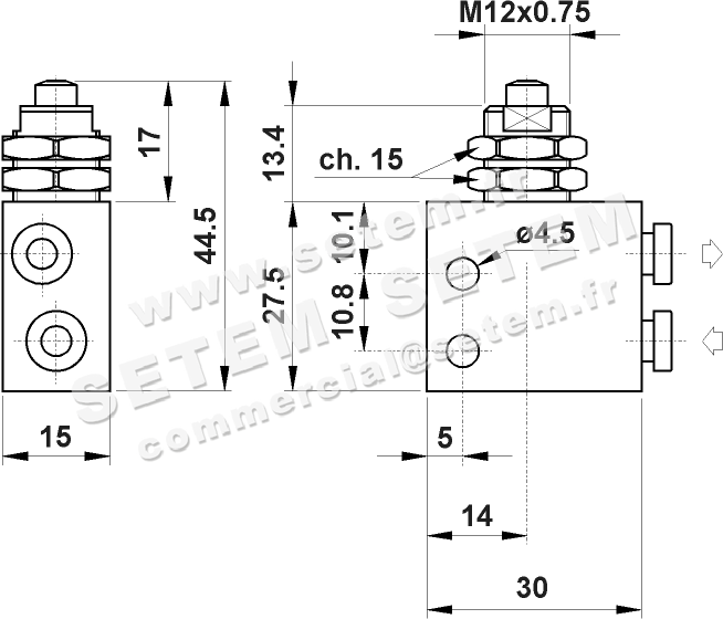 MICROVANNE PNEUMATIQUE 2/2 NC 204 MV UL 2