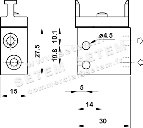 MICROVANNE PNEUMATIQUE 2/2 NC 205 MB UL 2