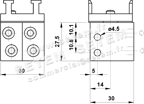 DISTRIBUTEUR PNEUMATIQUE 5/2 505 MB UL 2