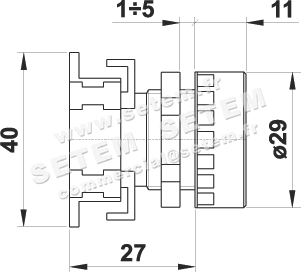 BOUTON POUSSOIR PR1/NRB 2