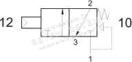 VANNE À COMMANDE PNEUMATIQUE 3/2 NC 321 MCQ 3