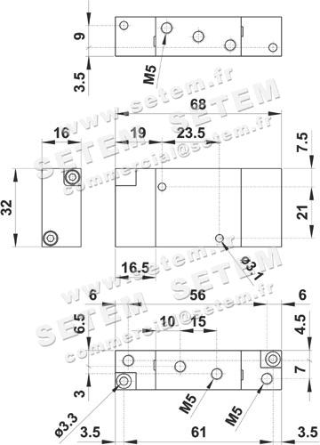 VANNE À COMMANDE PNEUMATIQUE 5/2 455 CC