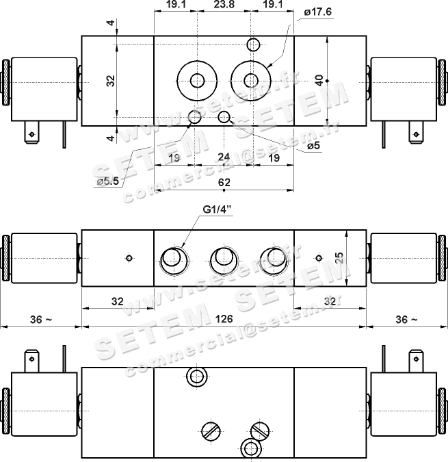 ÉLECTROVANNE PNEUMATIQUE NAMUR 3/2 382 EE 2