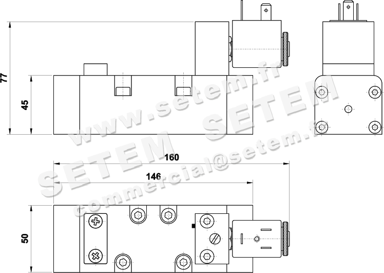 ÉLECTROVANNE PNEUMATIQUE ISO 2 5/2 252 EFP 2