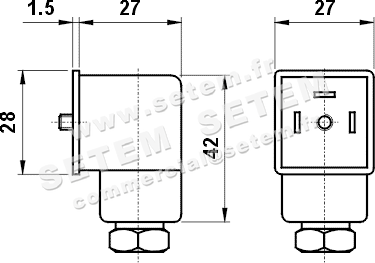 CONNECTEUR POUR BOBINE 00.397.0 2
