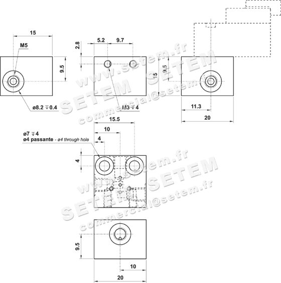 ÉLECTROPILOTE 3/2 NC 11.098.3 2