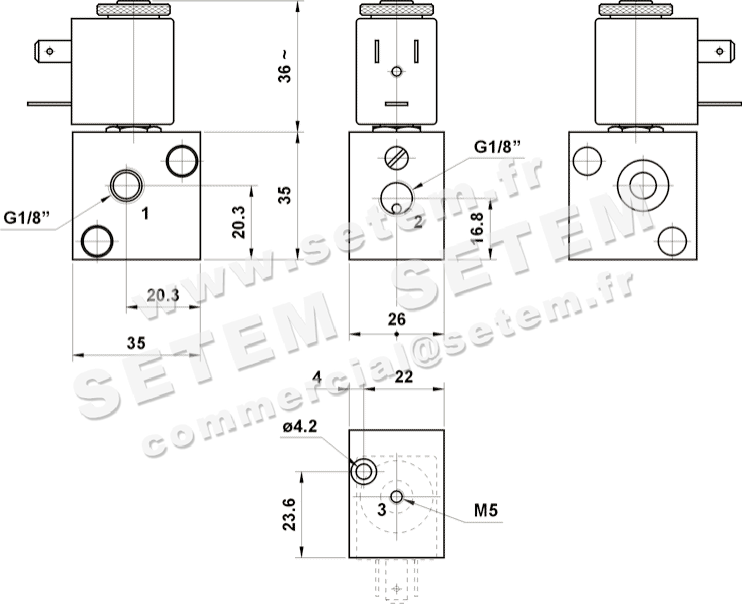 KIT EMBASE MODULAIRE 3/2 NA 00.179.3 2