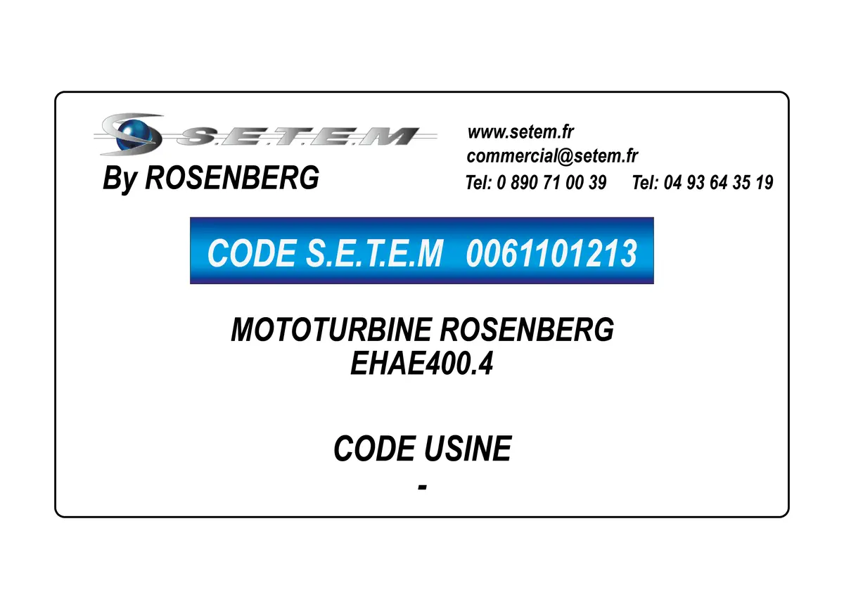 0061101213-MOTOTURBINE ROSENBERG EHAE400.4