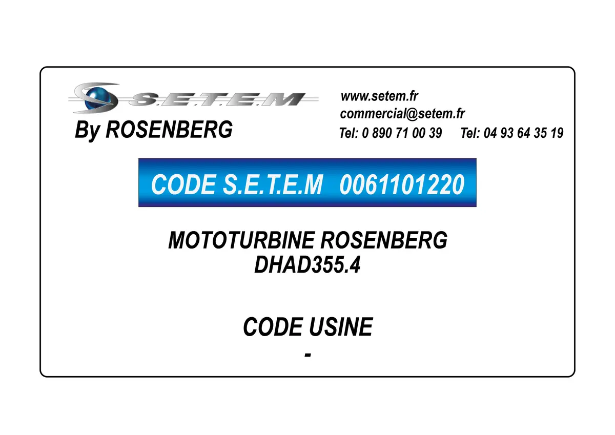 0061101220-MOTOTURBINE ROSENBERG DHAD355.4