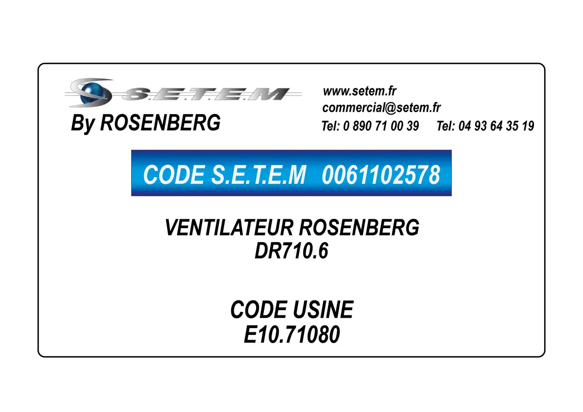 0061102578-VENTILATEUR ROSENBERG DR710.6 *E10.71080*