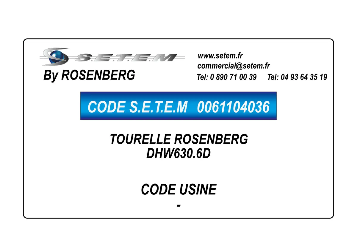 0061104036-TOURELLE ROSENBERG DHW630.6D