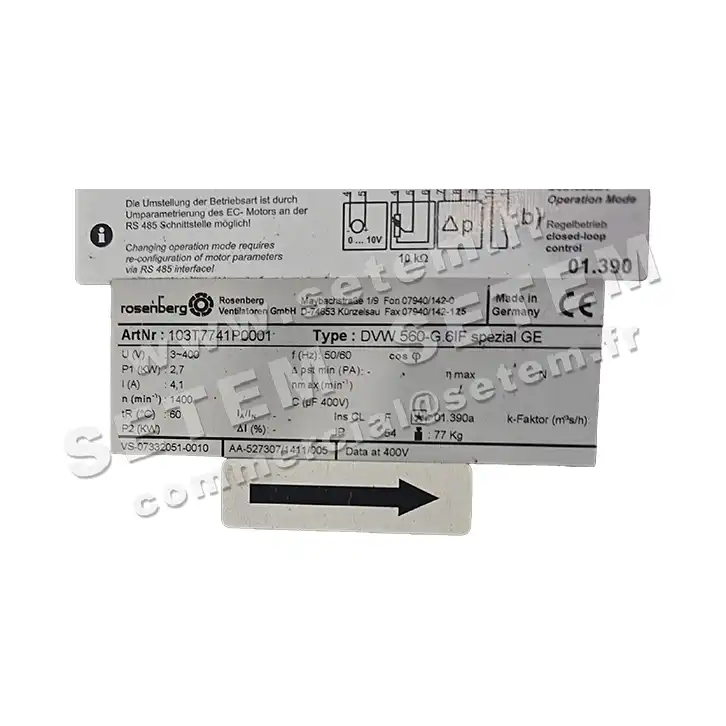 TOURELLE DVW560-G.6IF SPEZIAL GE *103T7741P0001*