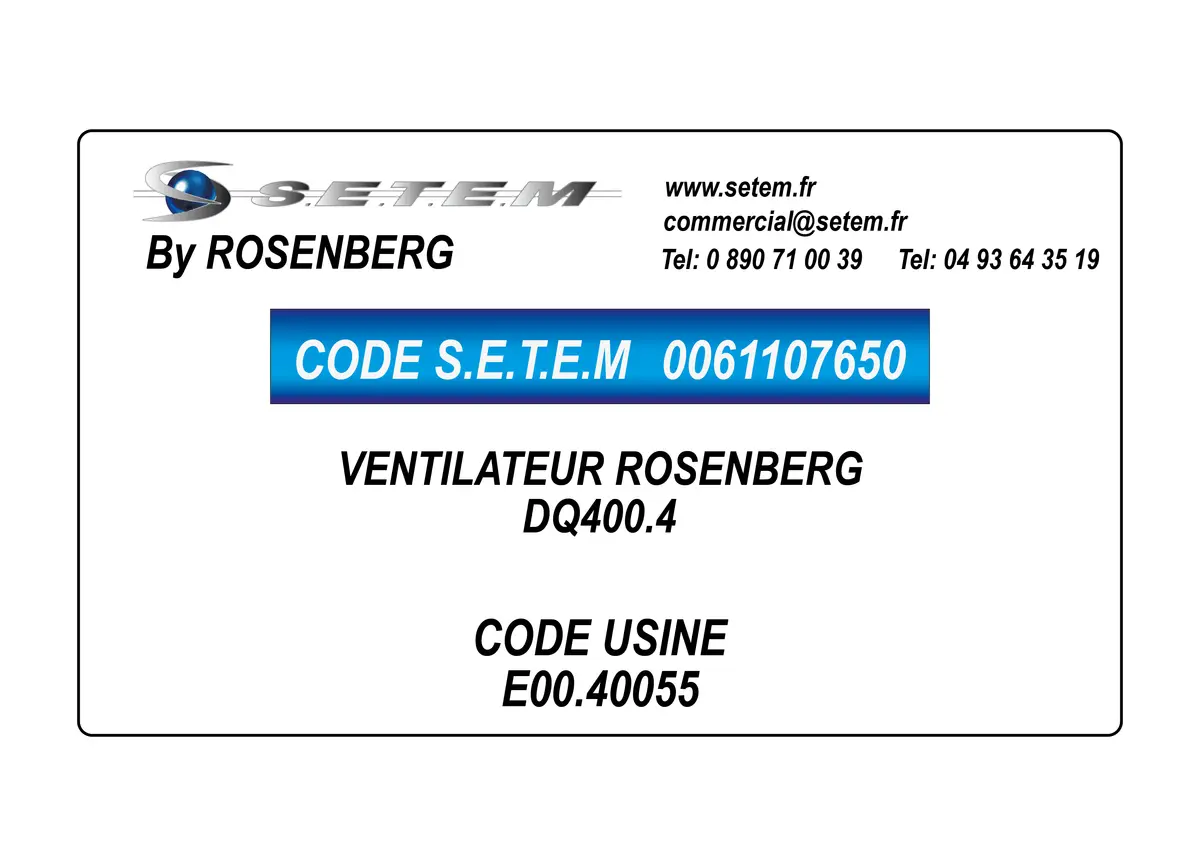 0061107650-VENTILATEUR ROSENBERG DQ400.4 *E00.40055*