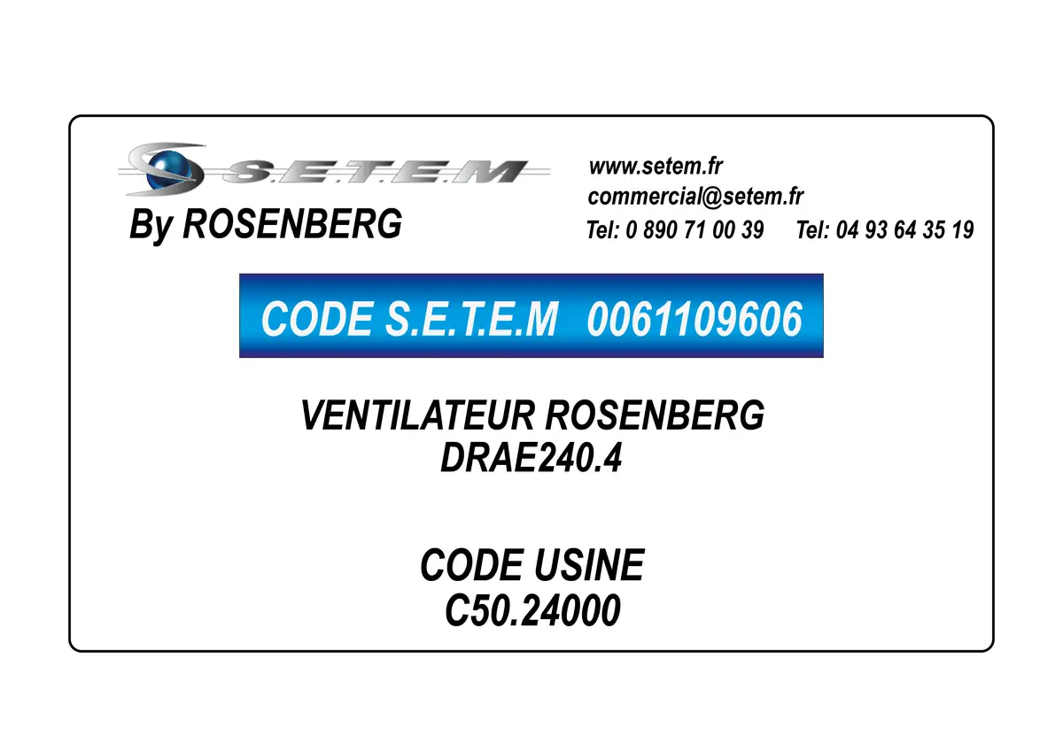 0061109606-VENTILATEUR ROSENBERG DRAE240.4 *C50.24000*