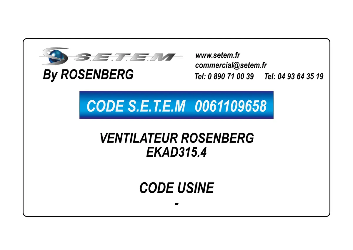 0061109658-VENTILATEUR ROSENBERG EKAD315.4