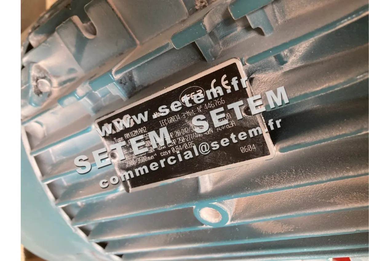 0061501200-MOTEUR AEG 4KW 2P T230/400V HA112 B3 AM112AA2