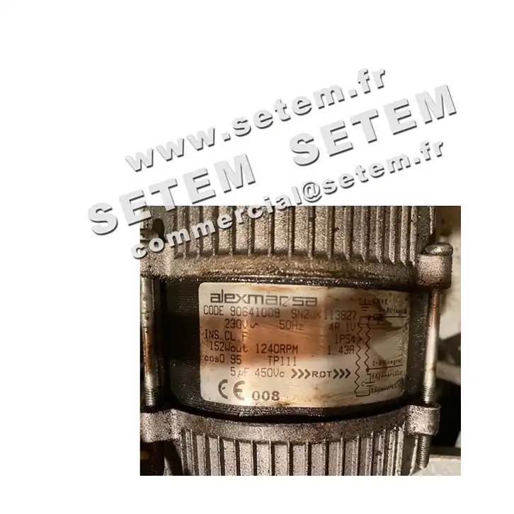 0075000800-ENSEMBLE MOTEUR ALEXMAR 90641009 TURBINE * 200X100X12.7 * 3