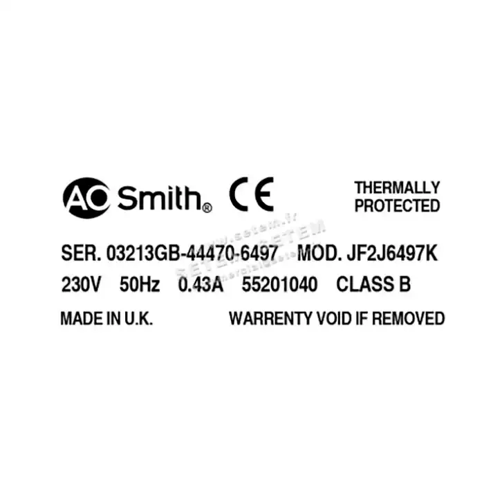 0087000310-MOTEUR AOSMITH JF2J6497K "55201040" 3