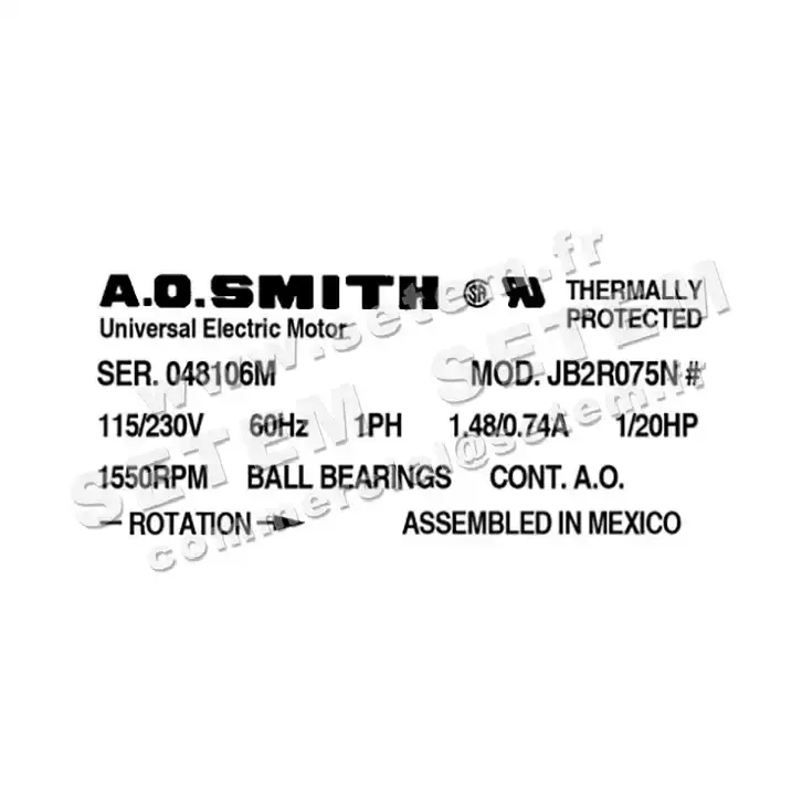 0087005845-MOTEUR AOSMITH JB2R075N 3