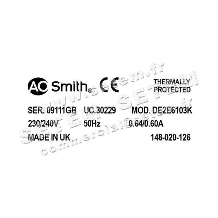 0087006103-MOTEUR AOSMITH DE2E6103K 3