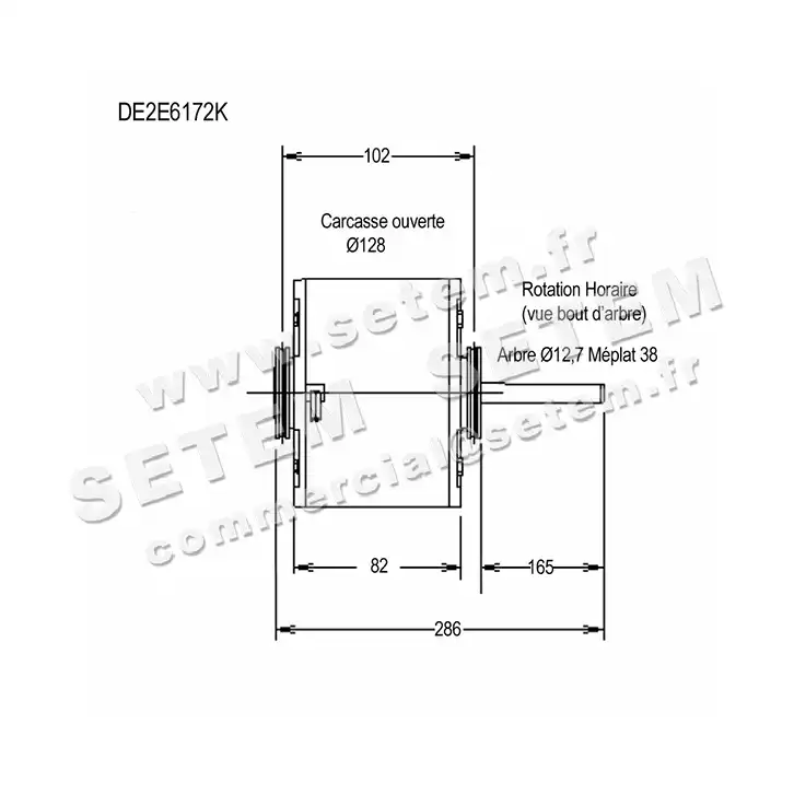 0087006172-MOTEUR AOSMITH DE2E6172K 6