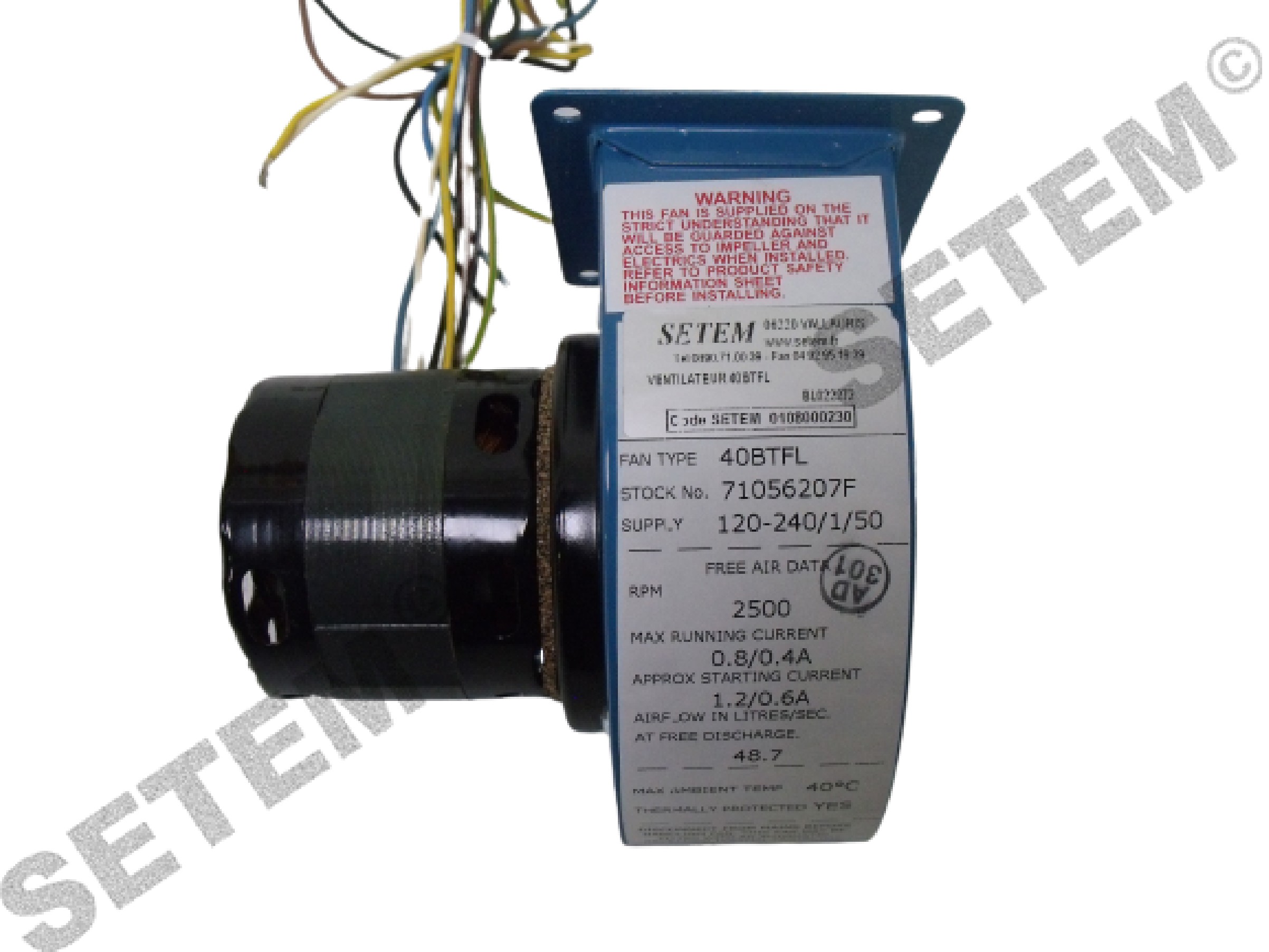 0108000230-VENTILATEUR AIRFLOW 40BTFL *71056207F* 8